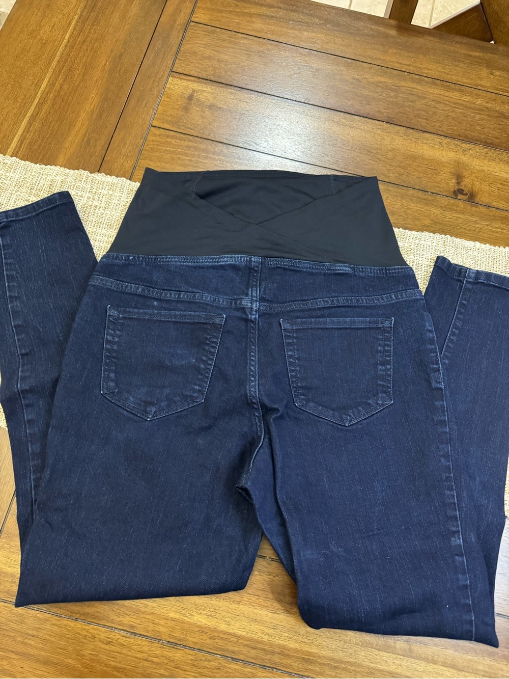 Isabel maternity by Ingrid Jeggings Size 10/30R Dark Wash Stretch Denim Like New - Picture 2 of 9